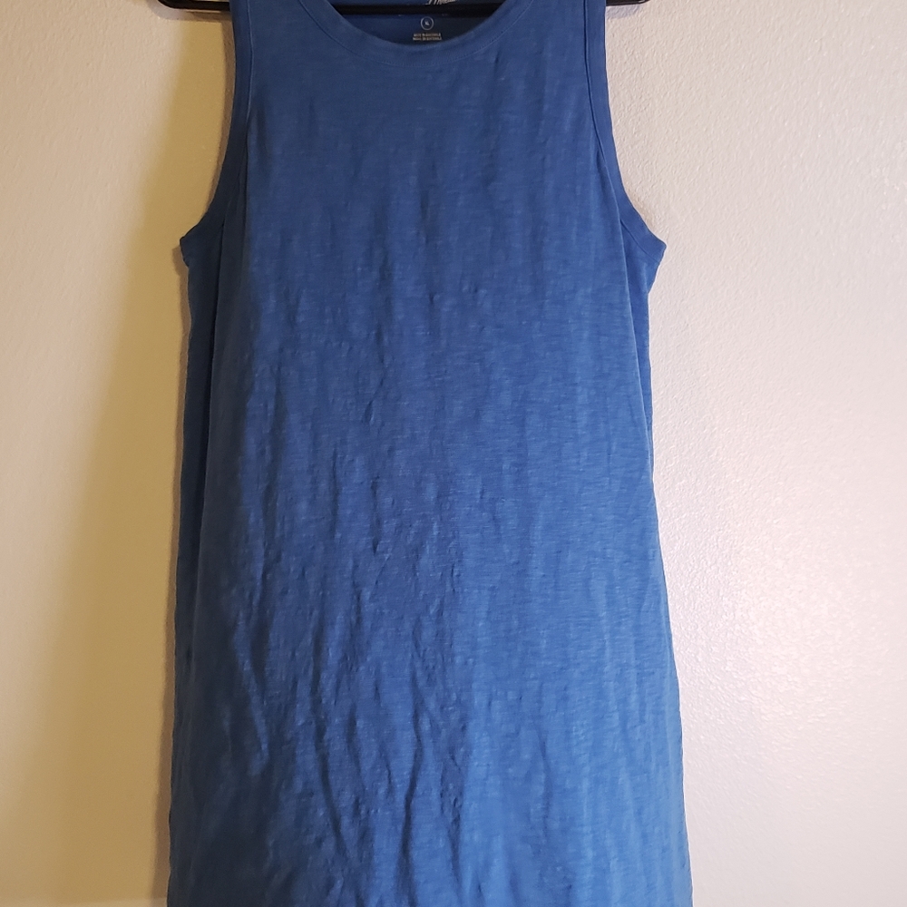 Blue tank top dress